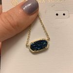 Kendra Scott Elisa Blue Drusy Short Necklace Photo 0