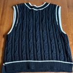 Abercrombie & Fitch  Black Cable Knit Vest Photo 3