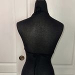 RETRO MUDD NEON LACE TIERED TRIANGLE HALTER BIKINI TOP Black Size M Photo 1