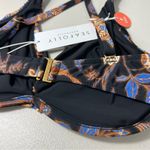 Seafolly  Silk Road Wrap Front F Cup Bikini Top in Black Size 6 NWT Photo 4