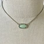 Kendra Scott  Elisa light green necklace in SILVER Photo 0