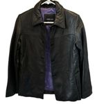 Andrew Marc  Women's Black Leather Jacket Size‎ XL Full-Length Sleeves Photo 1