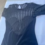 Motel Rocks Black Long Sleeve Plunge Bodycon Dress Photo 3