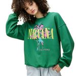 Daydreamer  Nirvana Lilies Boyfriend Raw Hem Neck Size L New with Tag MSRP $165 Photo 6