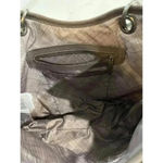 Thirty One Spring Summer Purse Paper Weave Shoulder Bag Brown Ivory Stripe 31 Photo 7