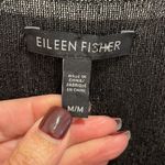 Eileen Fisher Womens Rayon Nylon Sheer Shimmer Pullover Tunic Dress Black Medium Photo 4