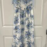 Blue Floral dress Size L Photo 0