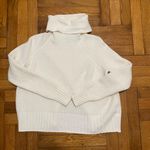 Madewell Women's Eastbrook Turtleneck - Ivory Cross-Back Sweater XS Photo 2