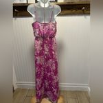 Lilly Pulitzer Va Va Voom Pink and White Floral Silk and metal thread Maxi Dress Photo 1