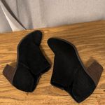 Lucky Brand sz 7.5 Womens Black Chunky Heel Zip Up Ankle Booties Fall Western Photo 13