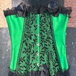 Source Unknown  Green and Black Lace Shapewear Corset Photo 4