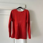 Old Navy burnt orange red knit wide neck comfy fall autumnal sweater Photo 4