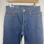 Gap  Jeans Women 10R Blue Dark Wash Cheeky Straight High Rise Minimal NWT Modest Photo 2