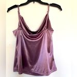 Paperoc satin look y2k tank cowl neck sz L Purple Size L Photo 1