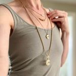 Golden Bubble Letter “C” Rhinestone Embellished Pendant, Chunky Initial Bling Gold Photo 12