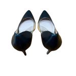 BCBGeneration Black Leather Lania Pointed Clear Stiletto Heels Size 8.5 Photo 6