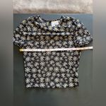H&M  “To All The Boys I’ve Loved Before” Sheer Daisy Top Women’s Sz S EUC Photo 5