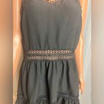 Women’s Mini Lace, Ruffles, Black, Size XL Dress Lined With Adjustable Straps Black Photo 2