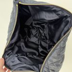 Kate Spade Navy Bow Quilted Large Cosmetic Pouch Bag Satin Blue Photo 6