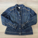 Coldwater Creek  Dark Blue Jean Jacket 🤎 Photo 0