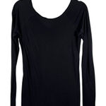 Vince Black Long Sleeve T-Shirt Women’s Size Medium Casual Minimalist Designer Photo 0