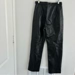 Siena Studio Black 100% Leather Straight Pants Size: 8 Photo 8