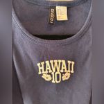 Divided  By H&M Women’s Hawaii 10 Cropped Navy Tank Size XS Photo 2