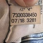 American Eagle  Hi Rise Jeggings Womens 6 Denim Super Stretch Ripped Blue Jeans Photo 15