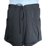 BCBGeneration Womens  BCBG Pull On Drawstring Black Cargo Shorts - Sz S Photo 0