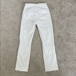 Abercrombie & Fitch  White Ultra High Rise Ankle Straight Jeans Photo 4