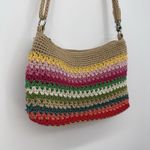 The Sak Rainbow Crochet Knit Shoulder Bag Festival Boho Small Purse Photo 1