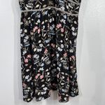 Loft Floral Midi Dress V Neck Short Sleeve Empire Waist Spring Summer Small Photo 7