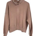 Abercrombie & Fitch Soft AF Max Essentials Womens Half Zip Pullover Size XL Pink Photo 0