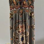 she's cool ‎ Women's Gray Orange Multicolor Maxi Dress Size 2X Photo 0