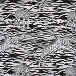 LuLaRoe Black & White Tiger Print Randy Baseball Raglan Sleeve Tee Size Large L Photo 1