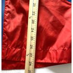 Tommy Hilfiger  Red Hooded Windbreaker Full Zip Side Pockets Lightweight Sz M Photo 6