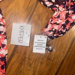 Kasper black patterned blouse top shirt woman’s medium NWT Photo 6