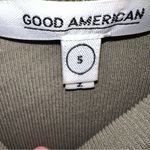 Good American  Olive Green Ribbed‎ Sleeveless Top Size Small Photo 3