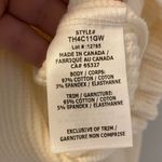 The Range  Jumbo Stark Thermal Henley is cream. Waffle knit w/ snaps size small Photo 5