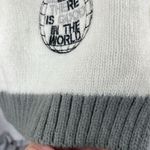 SCARF Tight Knit Rectangular Cream and Gray cozy warm White Photo 5