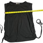 Olivia Rae Black Cinched Adjustable Sleeveless Crop Top | Clean Girl Aesthetic Photo 3