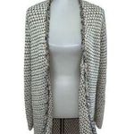 Chico's Chico’s Long Cardigan Metallic Beige Tan Gold Size 0 Small Photo 0