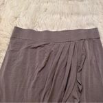 Loft Mini Skirt A-Line Gray Ruffle Photo 2