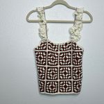 Marine layer  Archive Cora Crochet Tank Brown Cream XS Photo 2