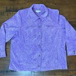 C.J. Banks Corduroy Jacket Size 2X Lavender With swirl Pattern. Purple Photo 0