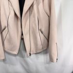 Torrid Plus Size 2X Suede Moto Jacket Light Pink Full Zip Long Sleeve 1642 Photo 8