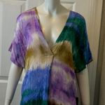 ZARA  WOMAN MULTICOLORED TIE DYE ROMANTIC BOOHOO TUNIC DRESS VISCOSE SIZE XS Photo 6