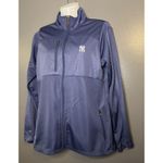 New York Yankees Jacket Womens Large Navy MLB Baseball Full Zip Zip Pockets Blue Photo 2
