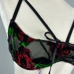 Savagexfenty NWT Savage X Fenty Lingerie Open Bra Rose Velvet Lace Size 2X Photo 2