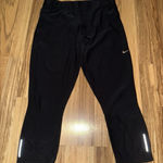 Nike  Women's XL Running Just Do It Pro Training Capri Cropped Black Leggings Photo 0